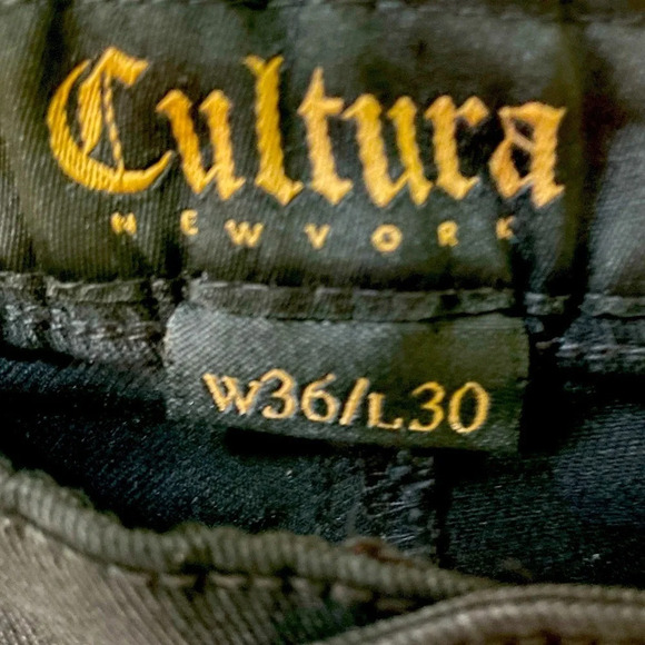 Cultura New York mens black jeans with a little stretch 36/30 & classic 5 pocket - Picture 2 of 8